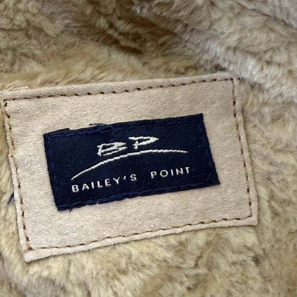 Vintage 90s Y2k Suede Leather Faux Fur Lined Jacket Downtown Vanilla Girl S M - Picture 5 of 7